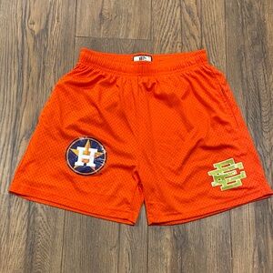 Orange Houston Athletics Eric Emanuel EE Shorts with Logo